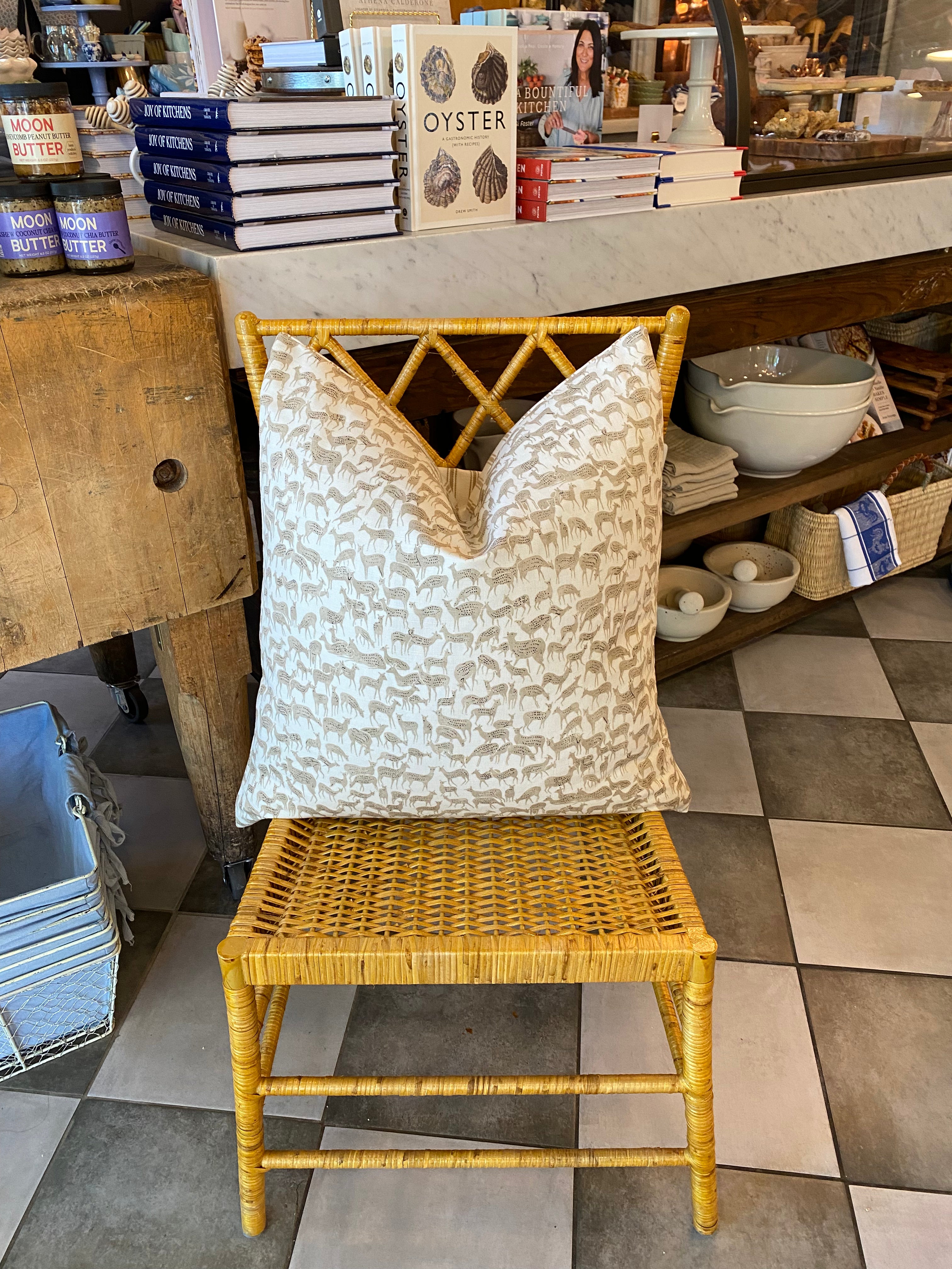 Deer and Stripe Pillows