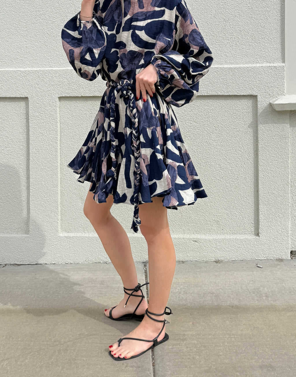 Abstract Floral Mini Dress