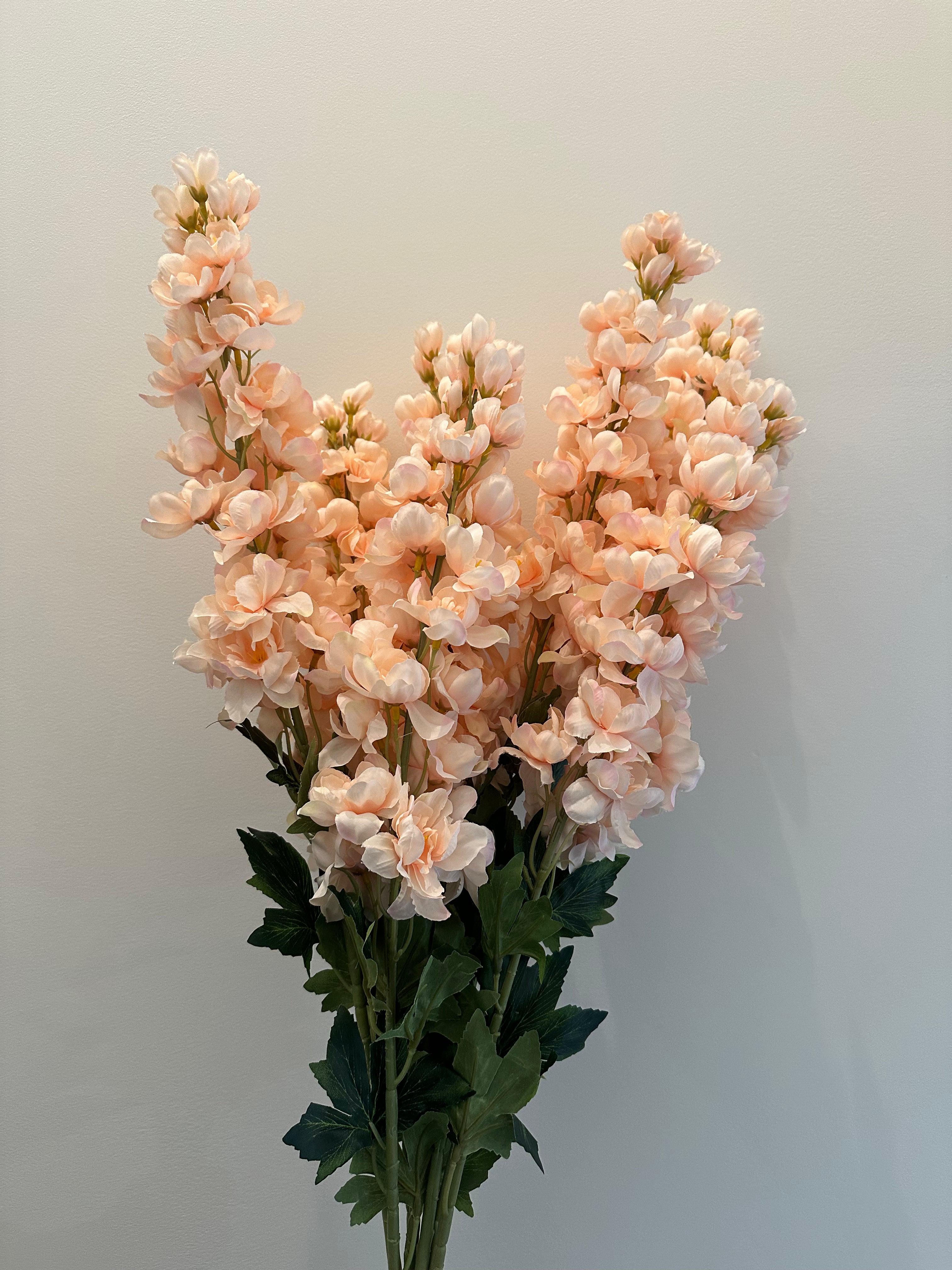 Peach Delphinium Real Touch