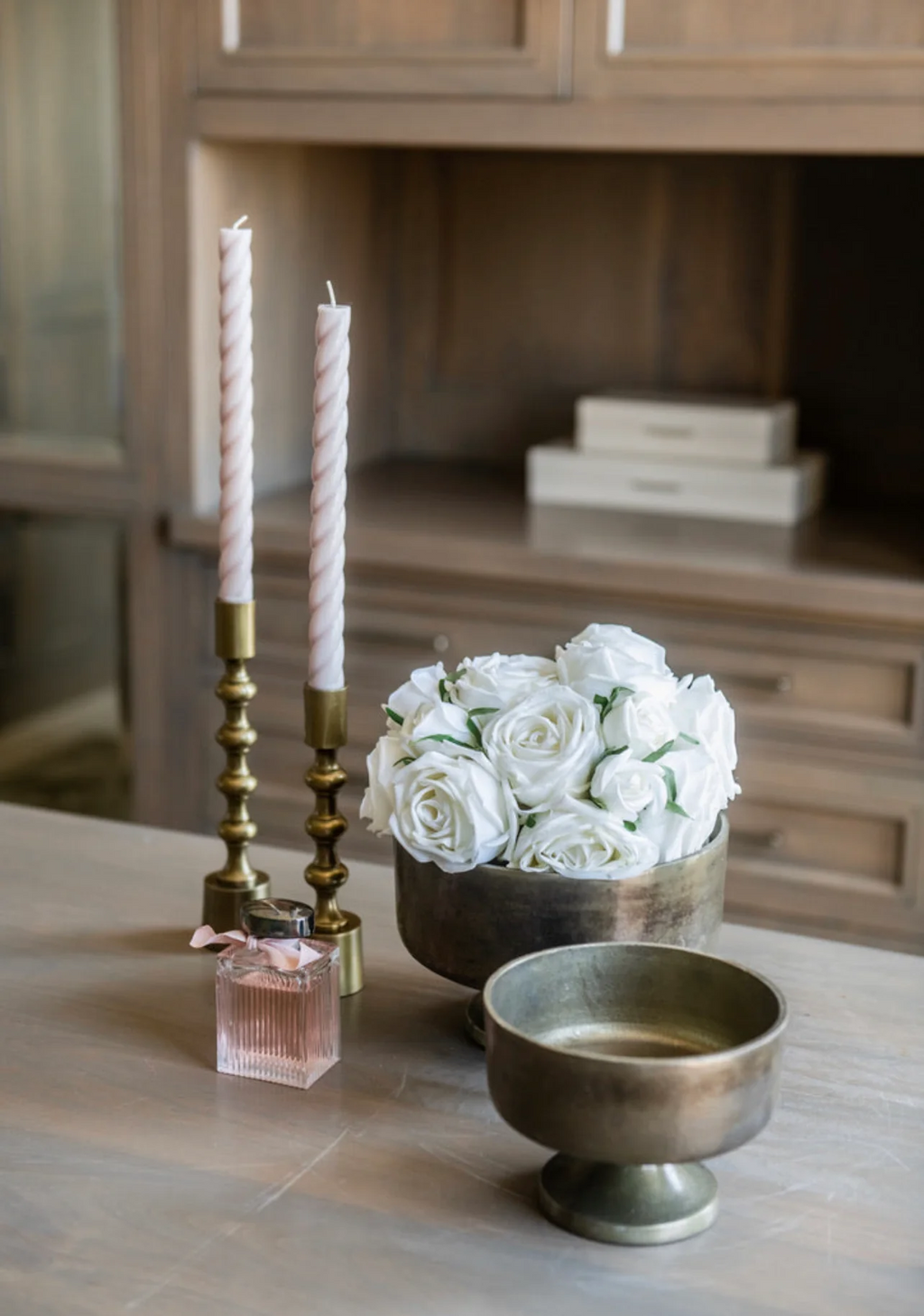 Ivory Real Touch Rose Bundle