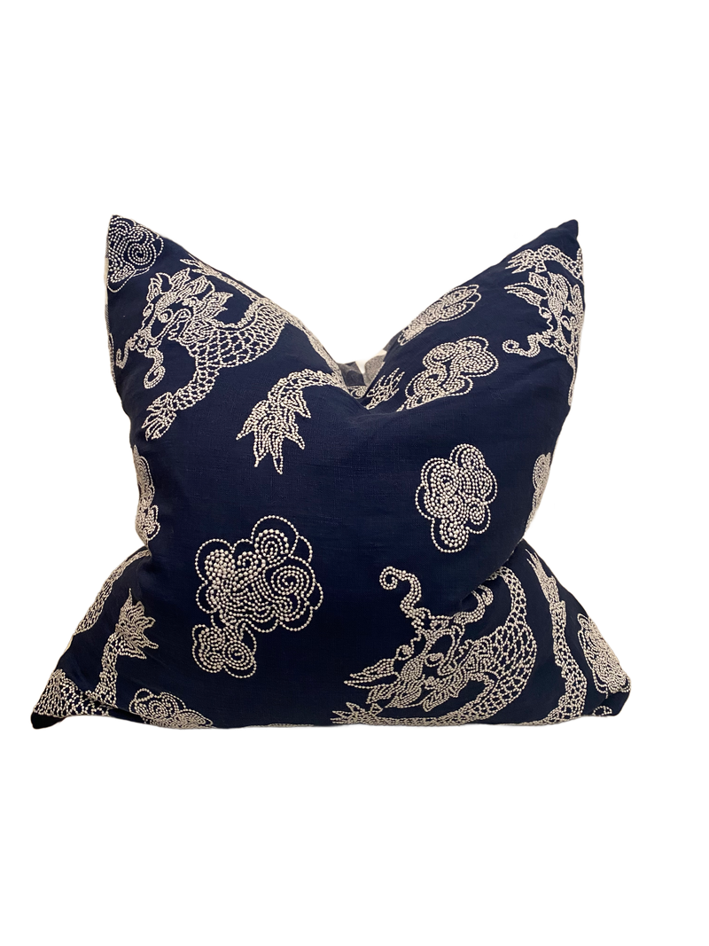Dutton Buffalo Check/ Dragon Embroidery Custom Pillow