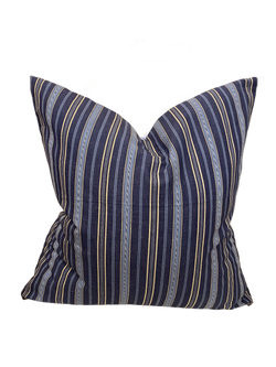 Margie Floral/ Lightfoot Stripe Custom Pillow