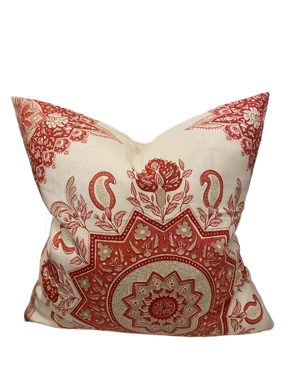 Montecito Medallion/ Taylor Embroidery Custom Pillow