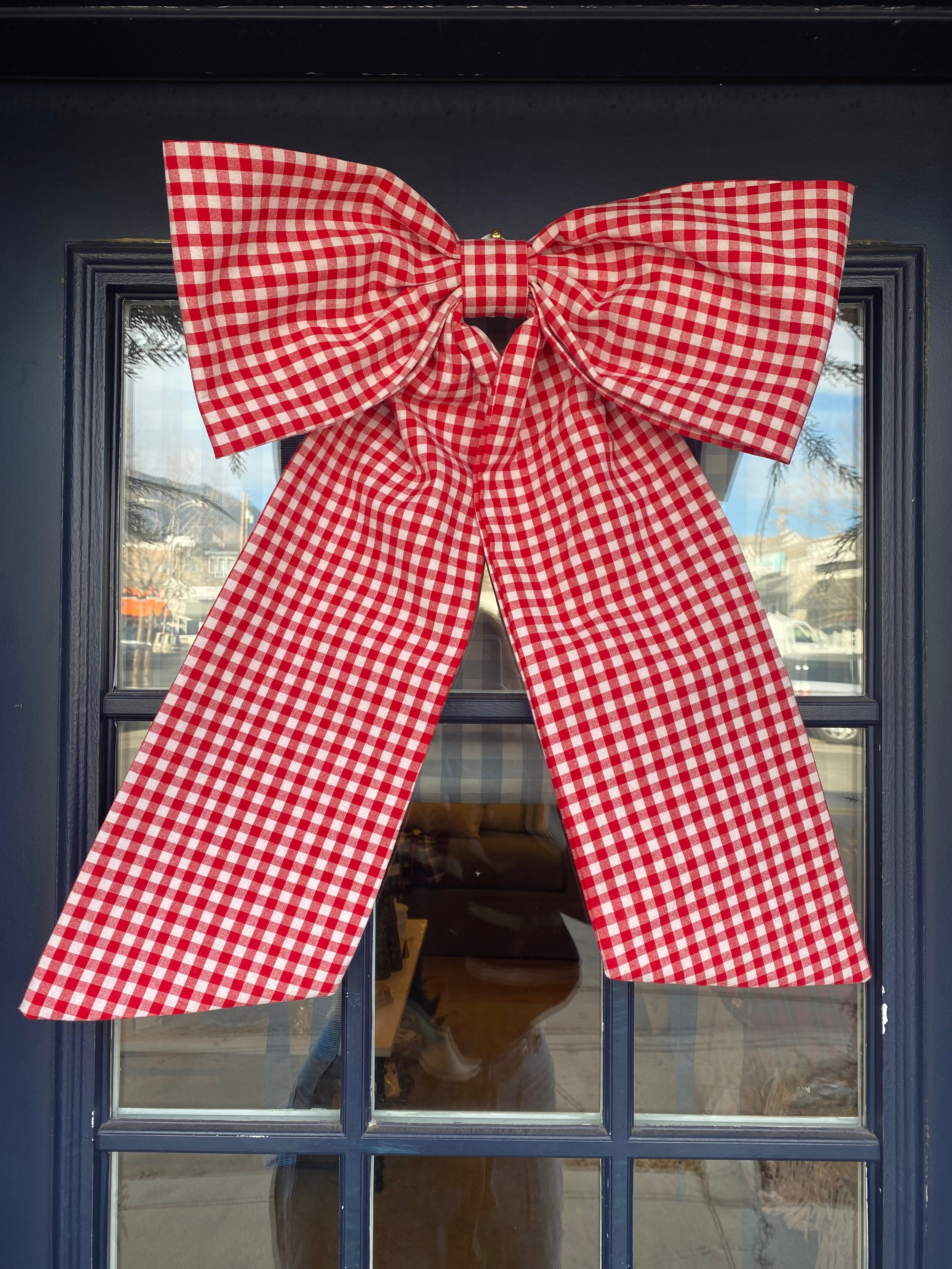 Large Gingham Bow