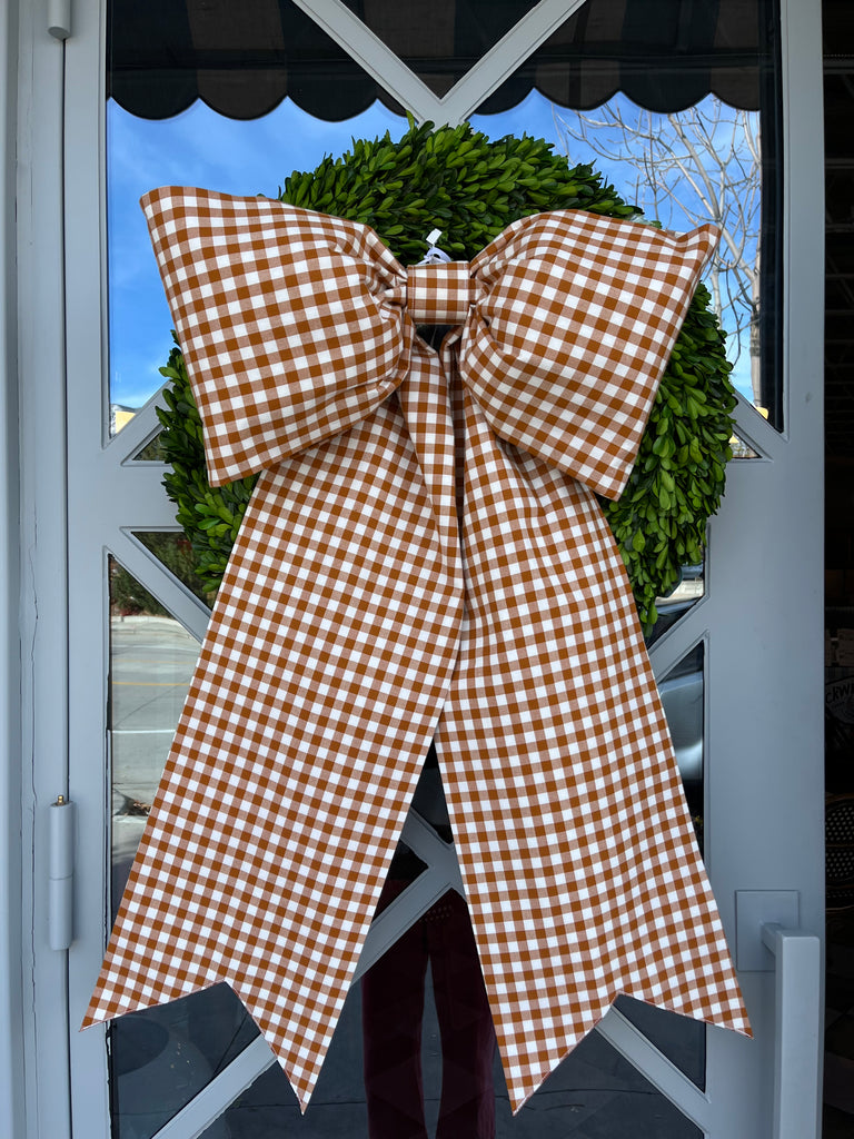 Fall Gingham Bow XL