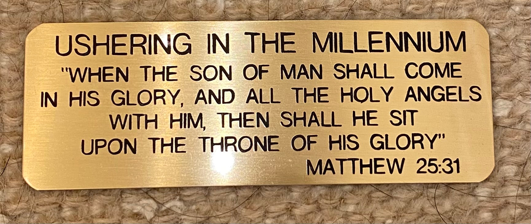 Ushering in the Millennium