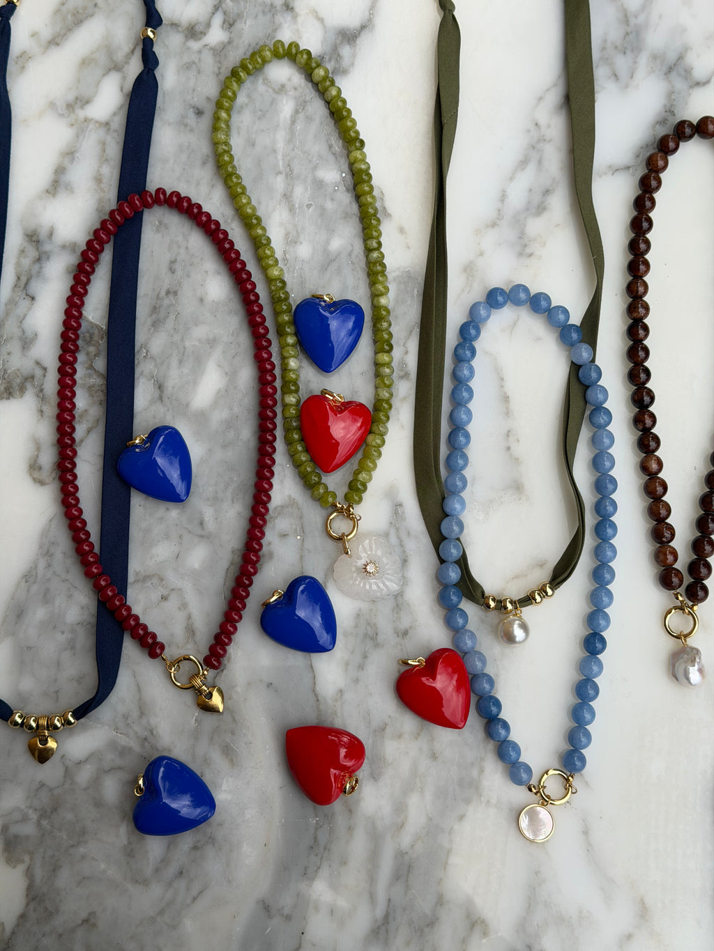 Puffy Glossed Heart Charm
