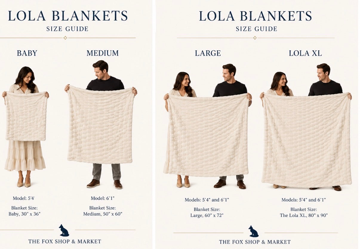 Solid Lola Blankets by The Fox Group