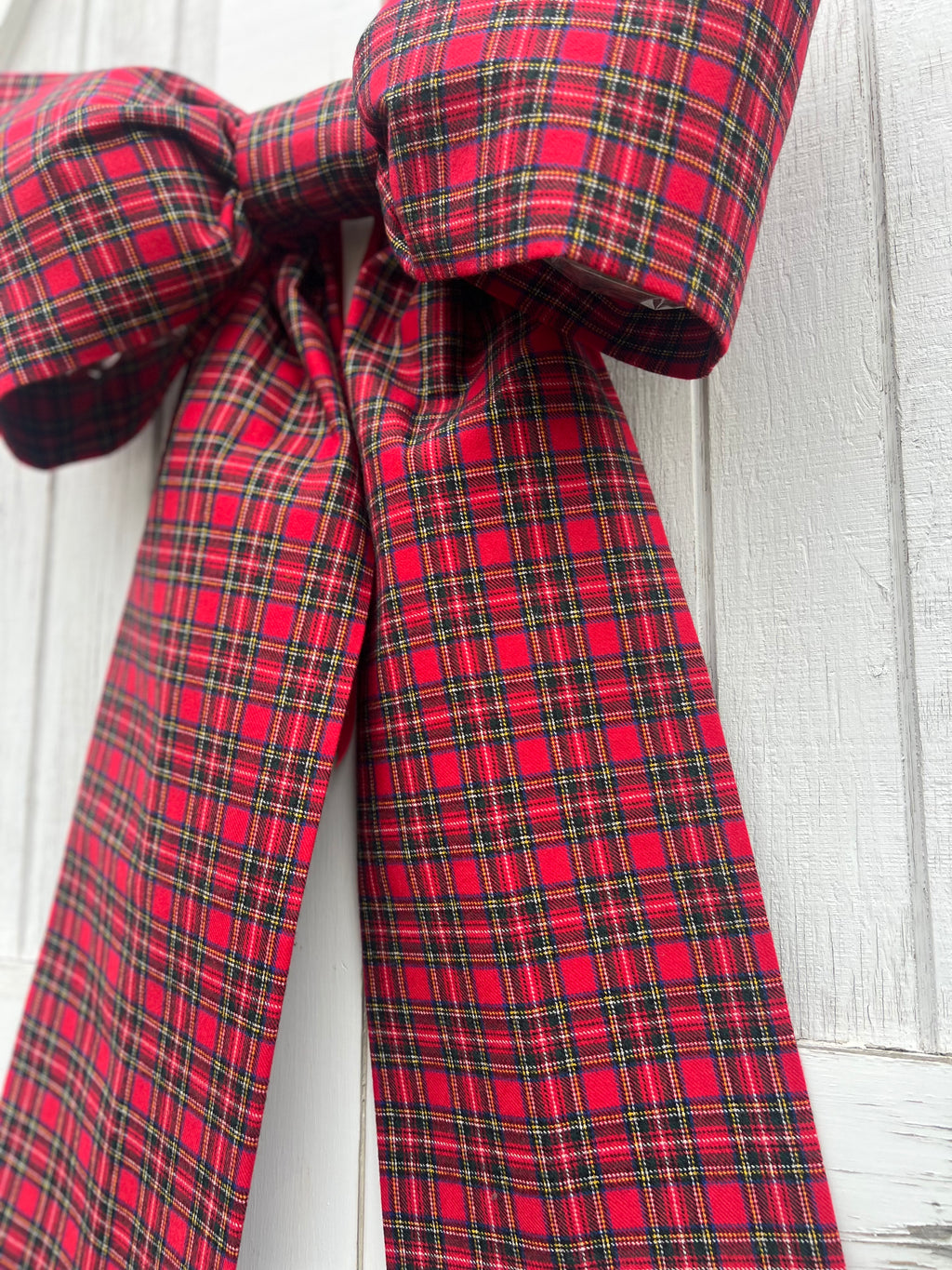 Classic Red Tartan Bow