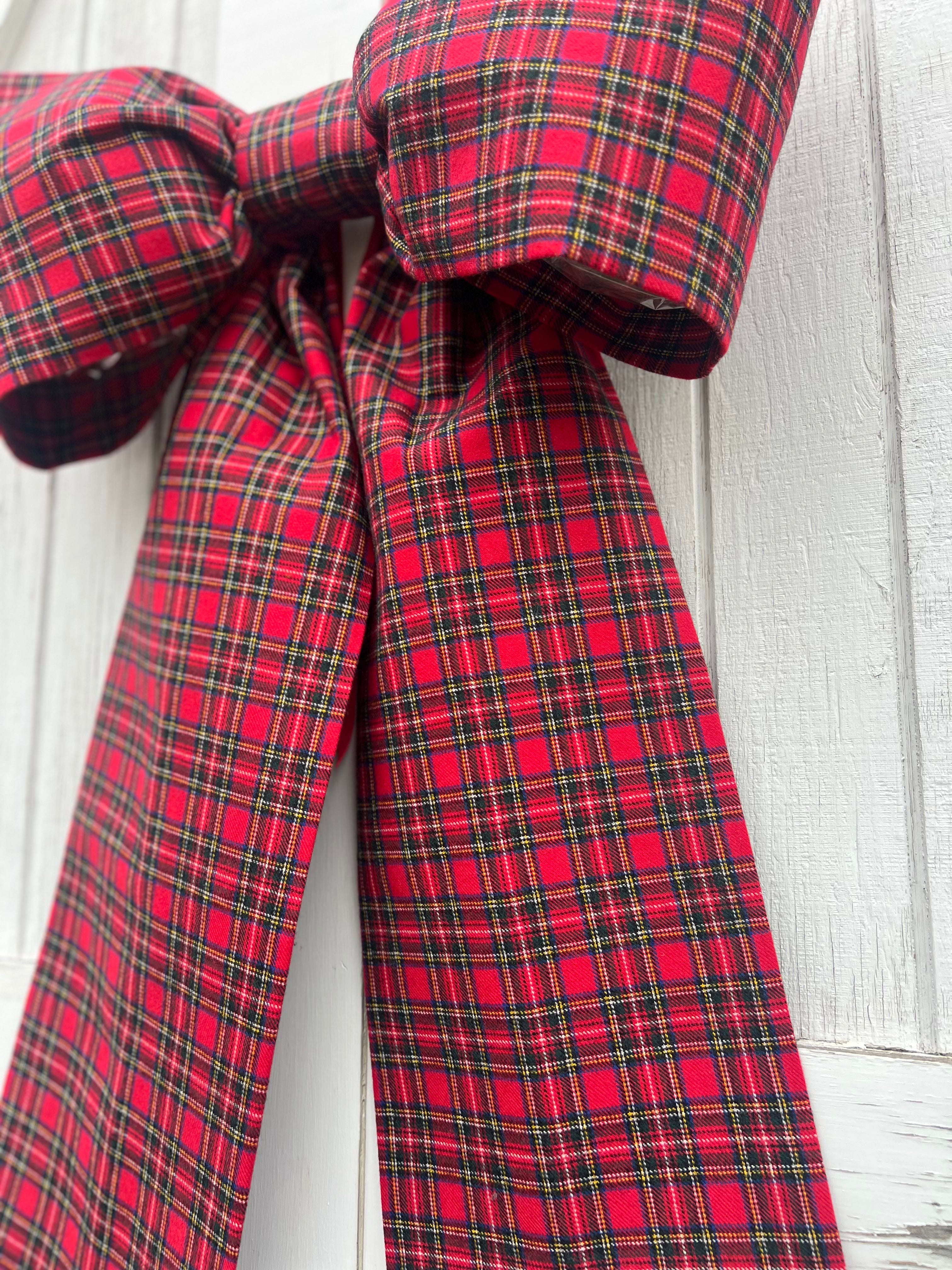 Classic Red Tartan Bow