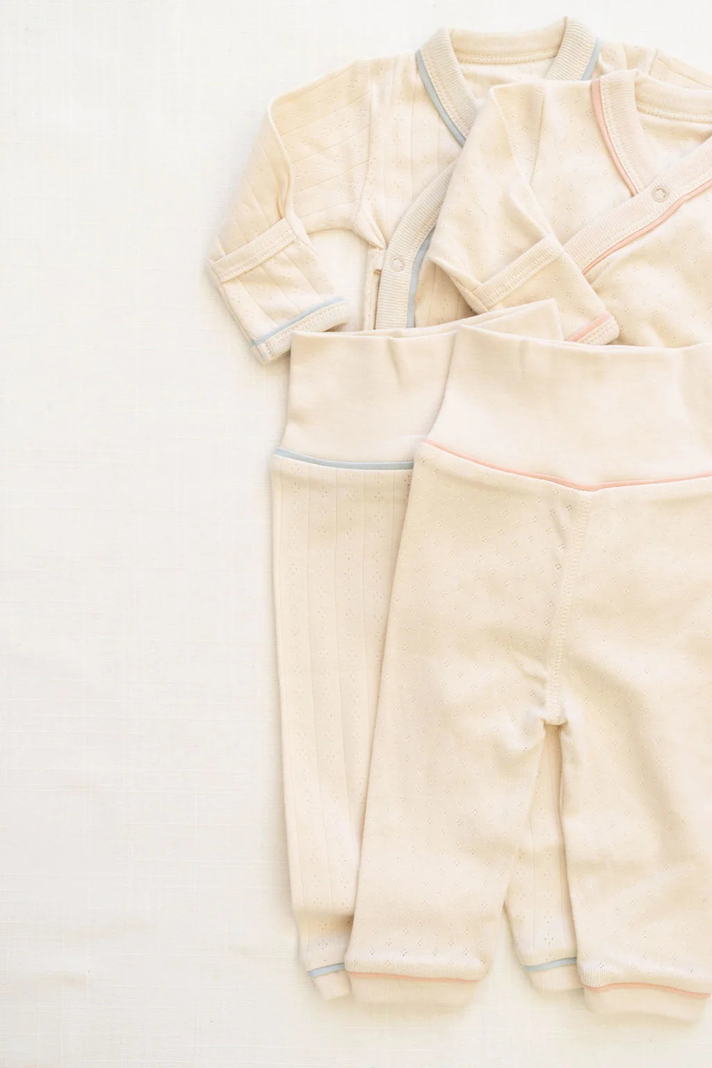 Milk and Powder Wrap Onesie + Pant Set