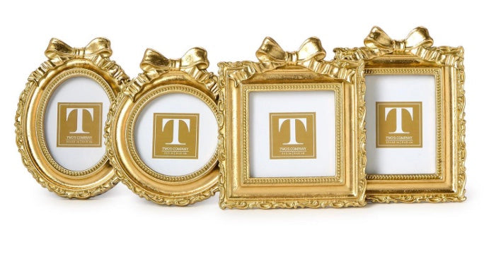 Mini Group Frame Gold Mini Frame with Bow – The Fox Group