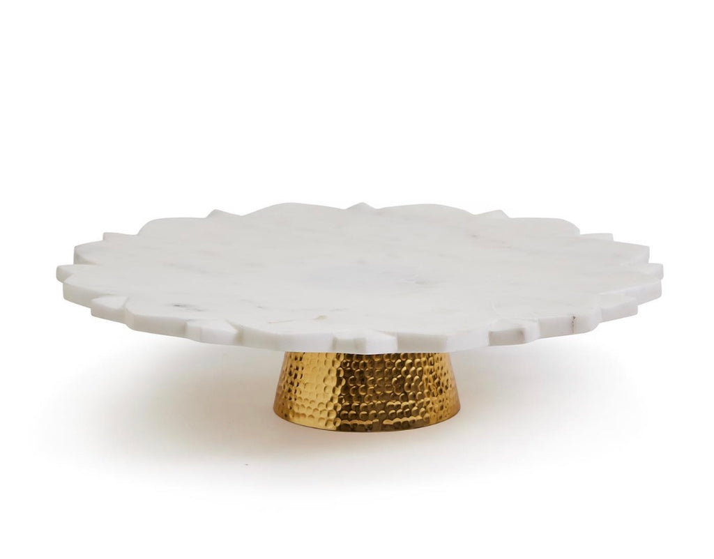 Scallop Marble Pedestal