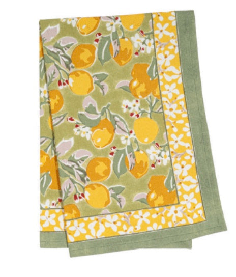 Citron Vert and Yellow Tea Towels