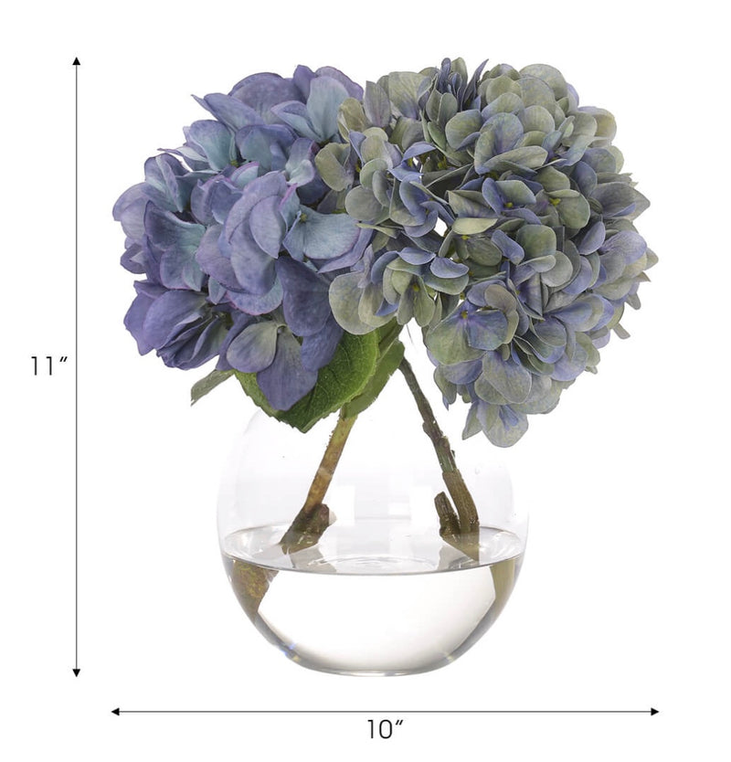 Blue Hydrangea in Vase