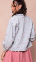 Posey Demin Jacket with Bows