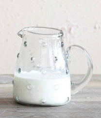 Hobnail Glass Creamer