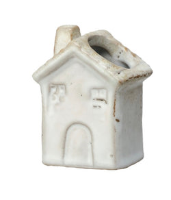 Stoneware House Toothpick Holder