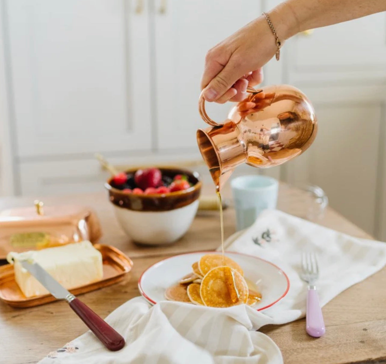 Copper Syrup Pourer