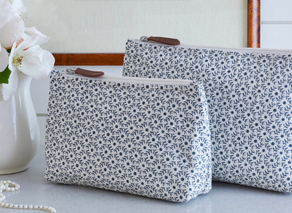 Dotted Vine Cosmetic Bag