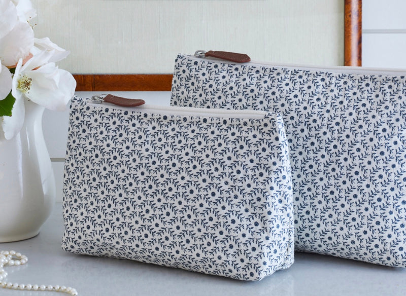 Dotted Vine Cosmetic Bag