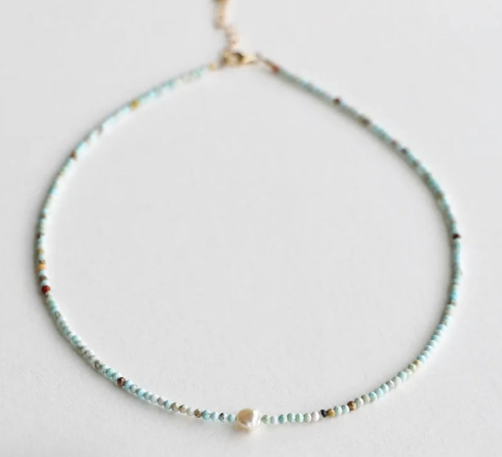 Vintage Dyed Turquoise Necklace