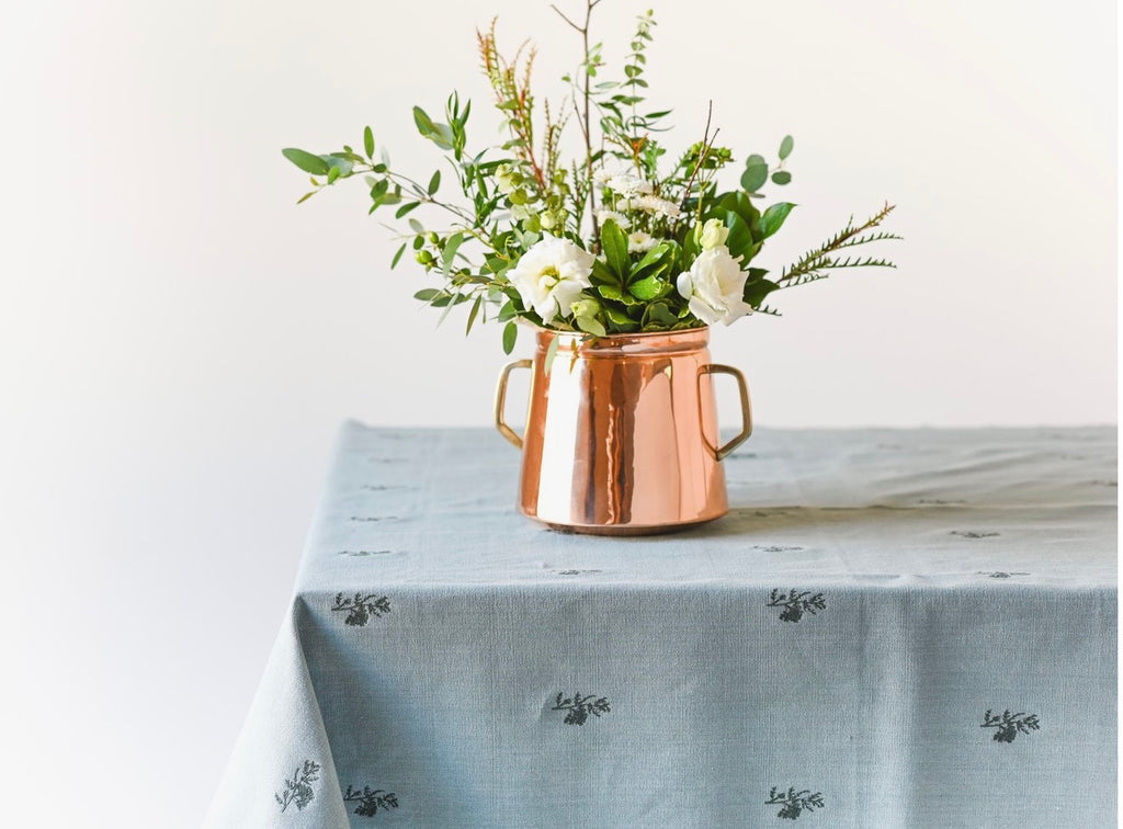 Bleu Fleur Tablecloth