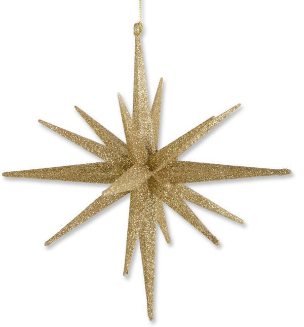 Gold Glitter Star Ornament