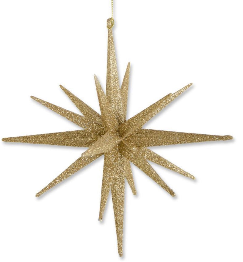 Gold Glitter Star Ornament