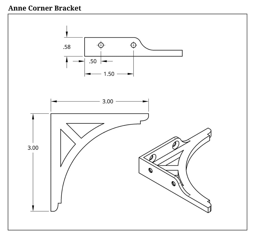 Bookshelf Corner Accent Piece, assorted styles