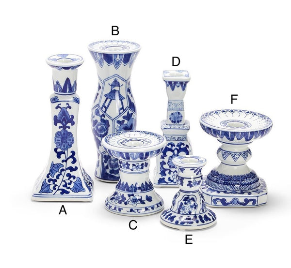 Chinoiserie Candleholders- Sets of 2