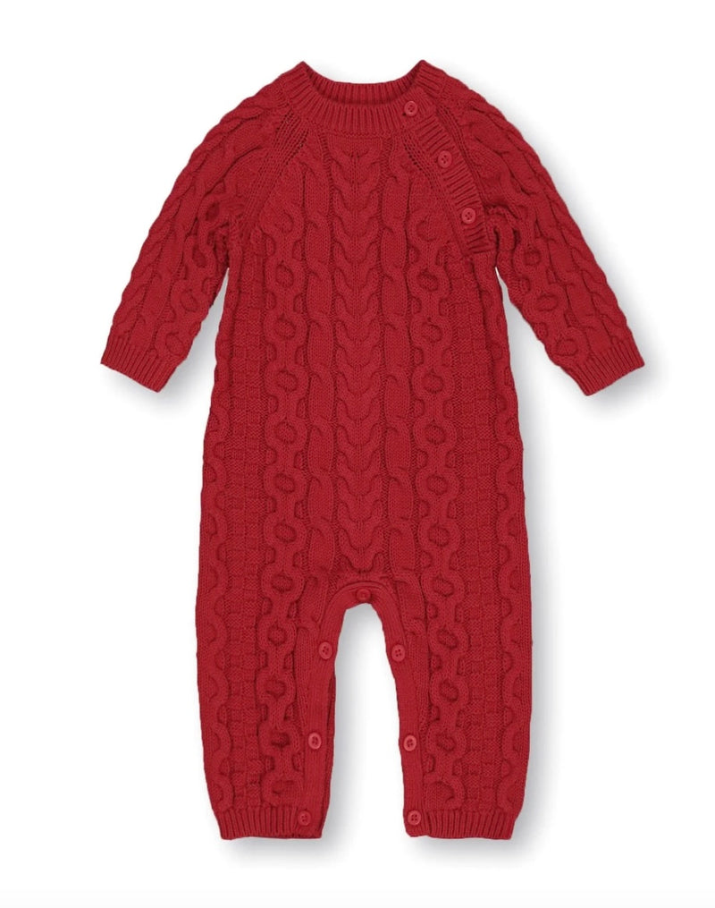 Organic Cable Knit Sweater Romper