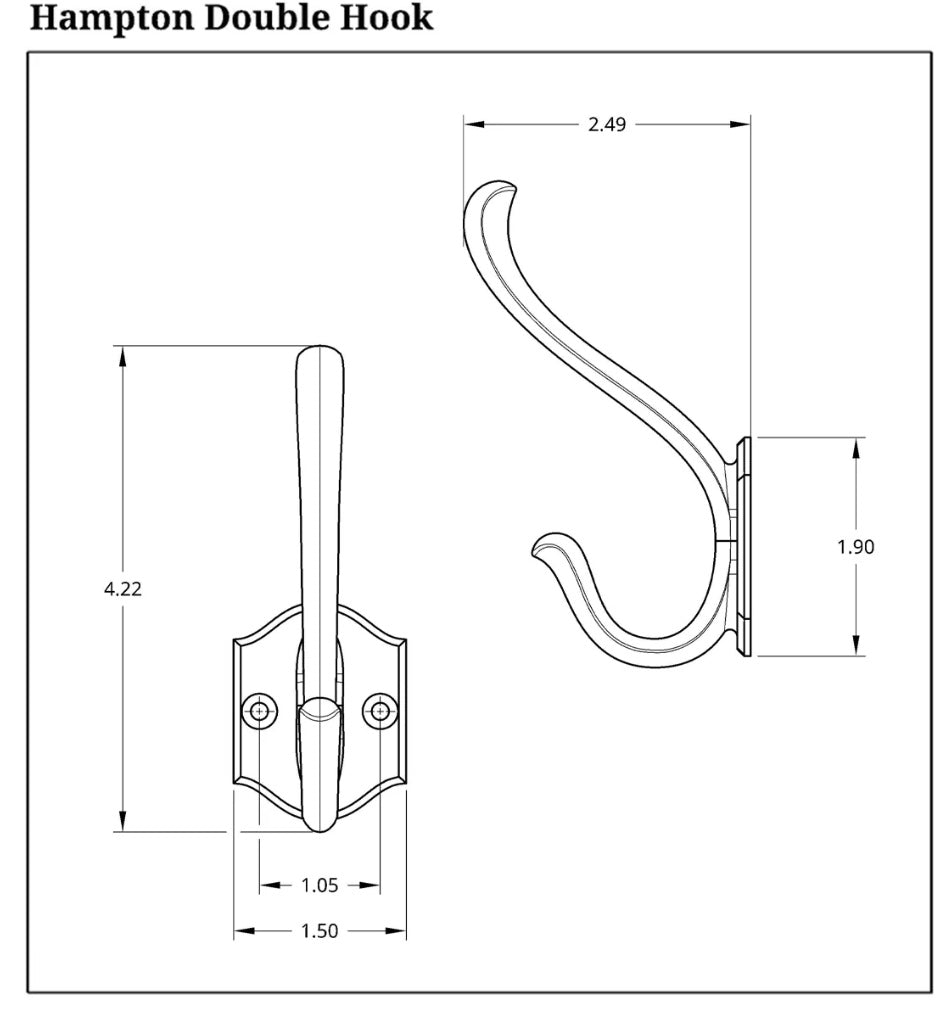 Tradition Hardware Hampton Hook