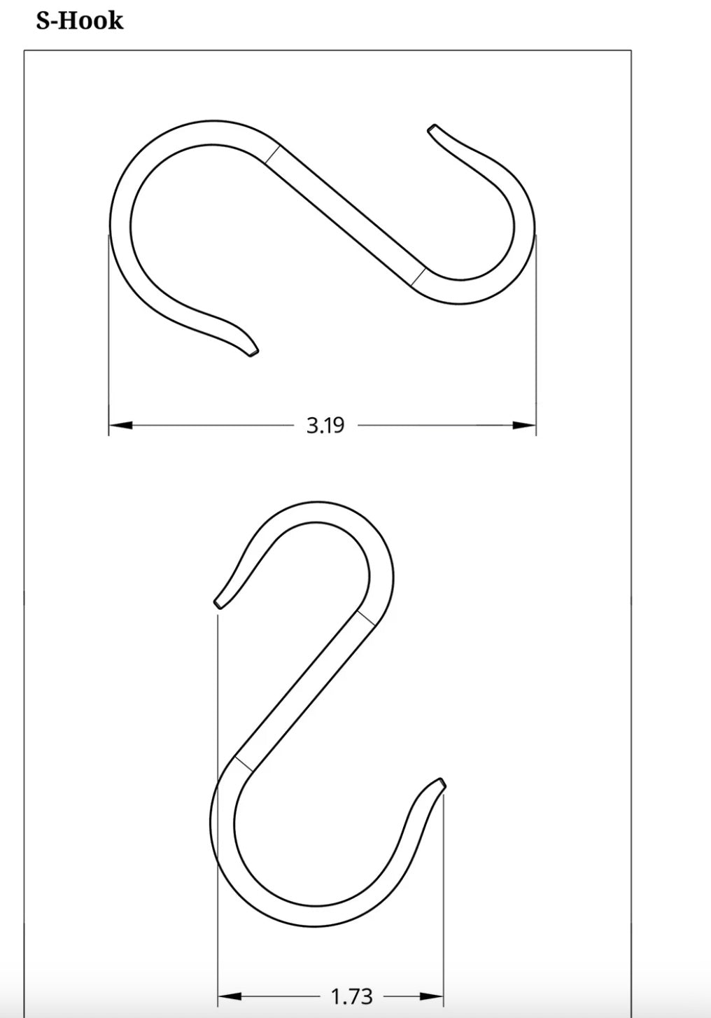 Campaign Hanging Rail, Assorted Lengths