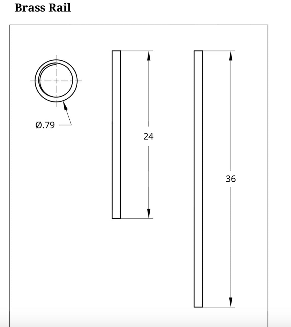 Newark Hanging Rail, Assorted Lengths