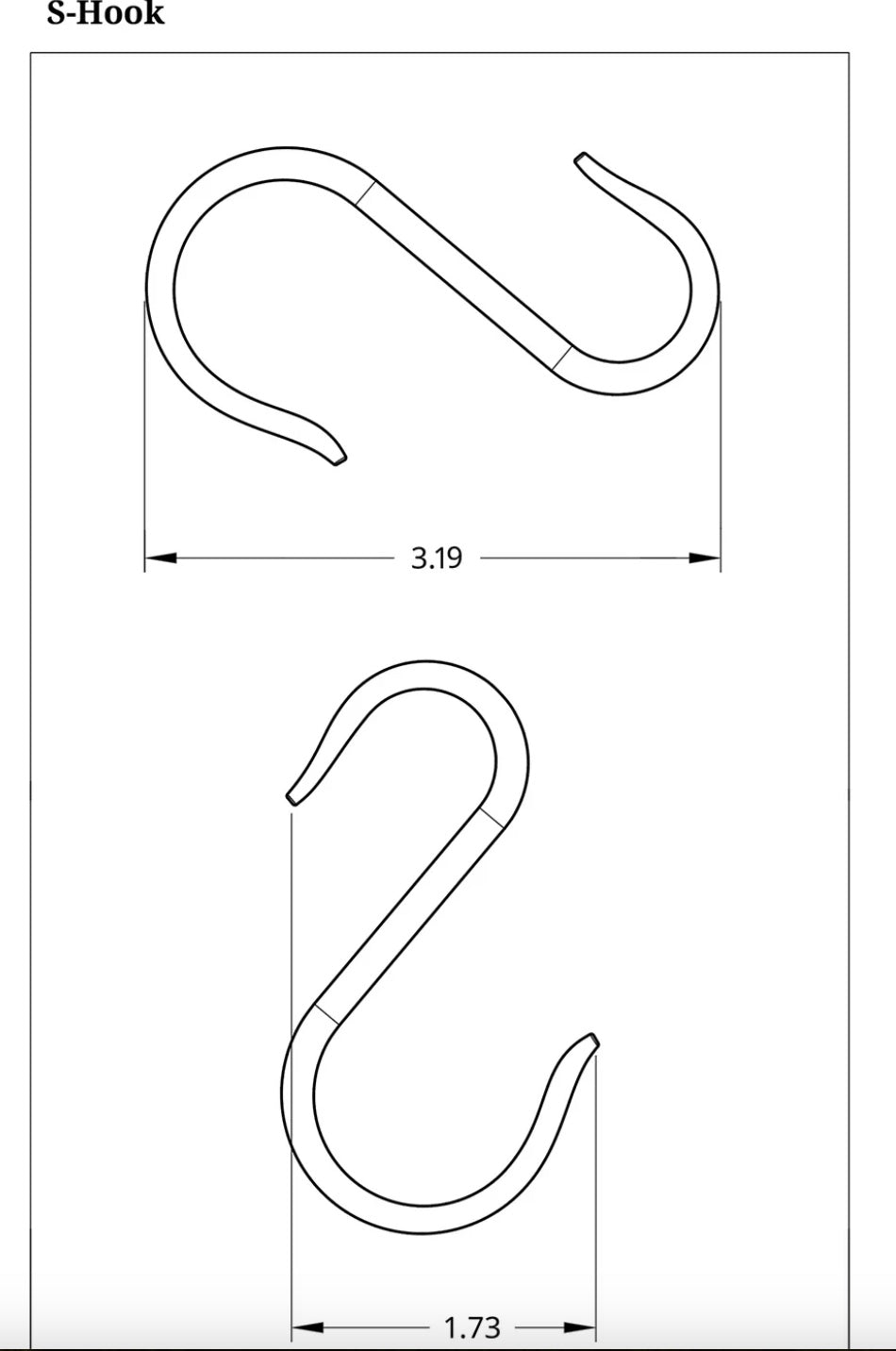 Newark Hanging Rail, Assorted Lengths