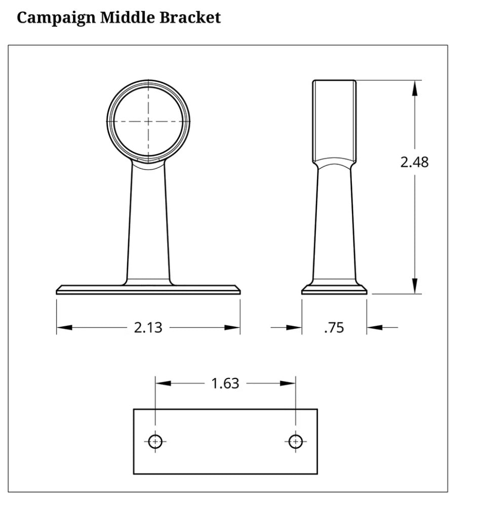Campaign Towel Bar, Assorted Lengths