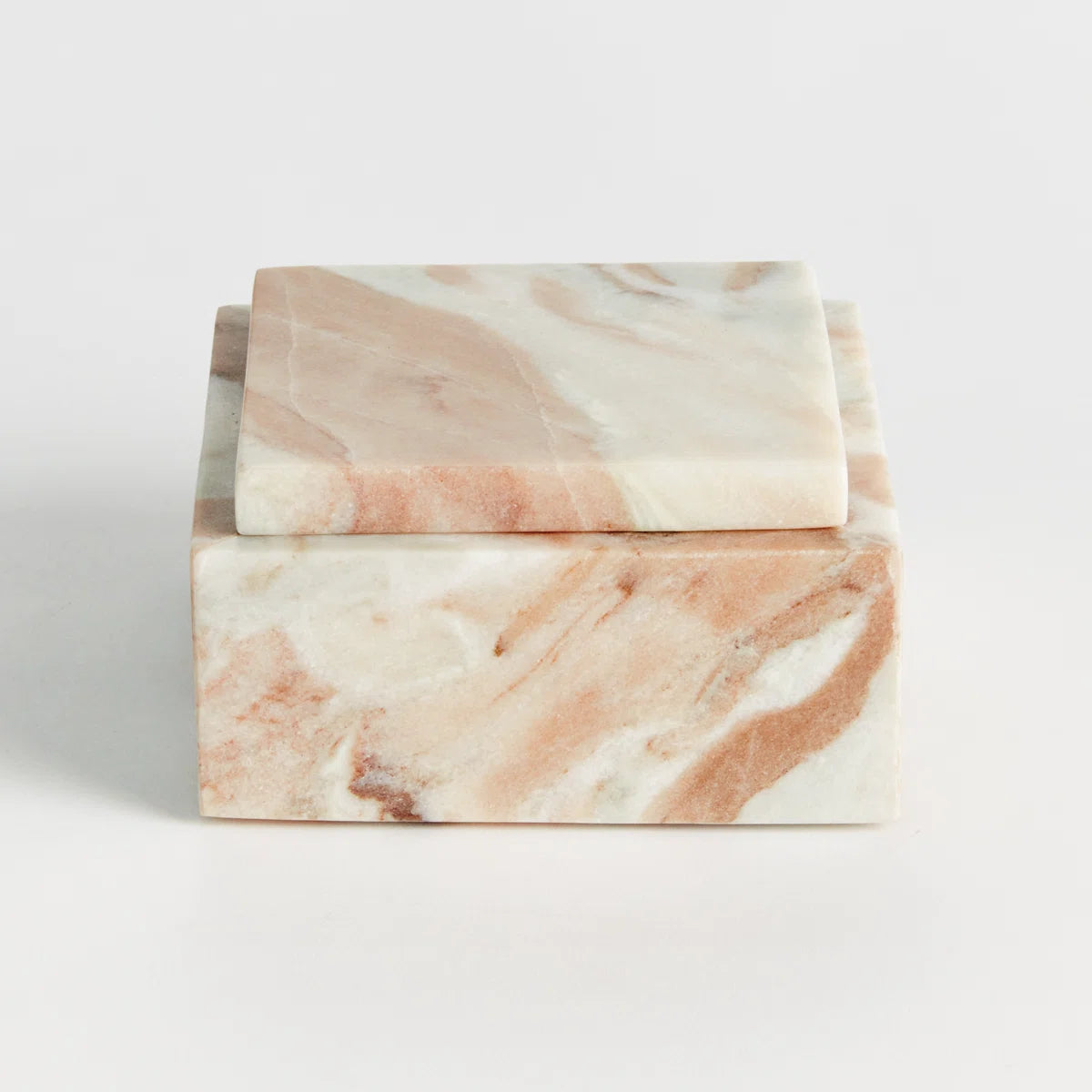 Short Jaqueline Marble Lidded Box