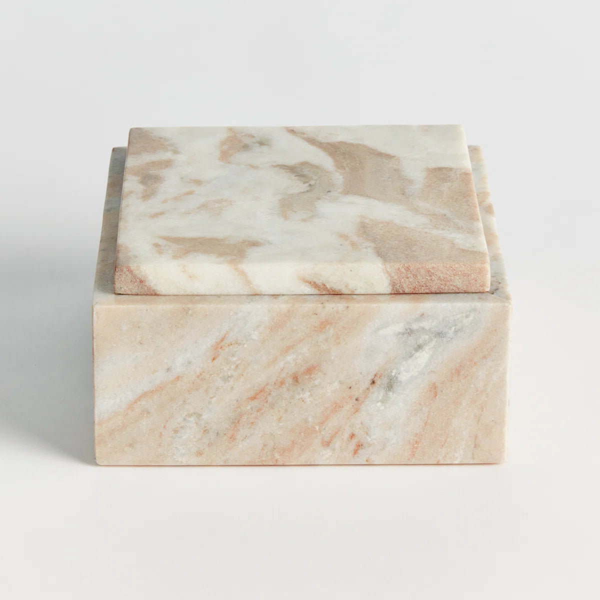 Wide Jaqueline Marble Lidded Box
