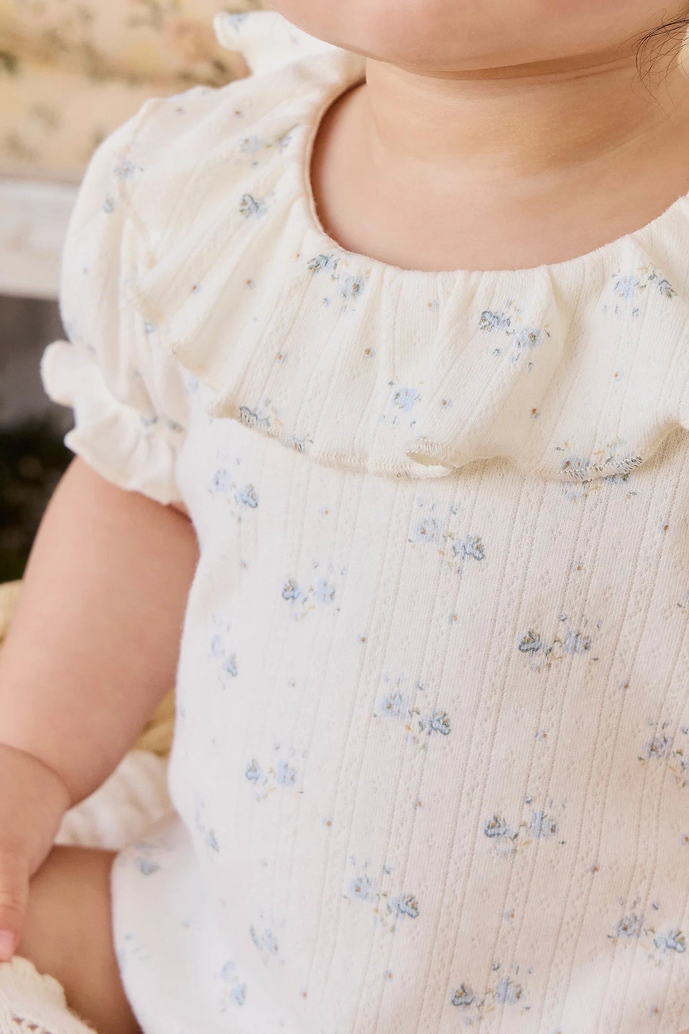 Organic Cotton Pointelle Marlene Bodysuit