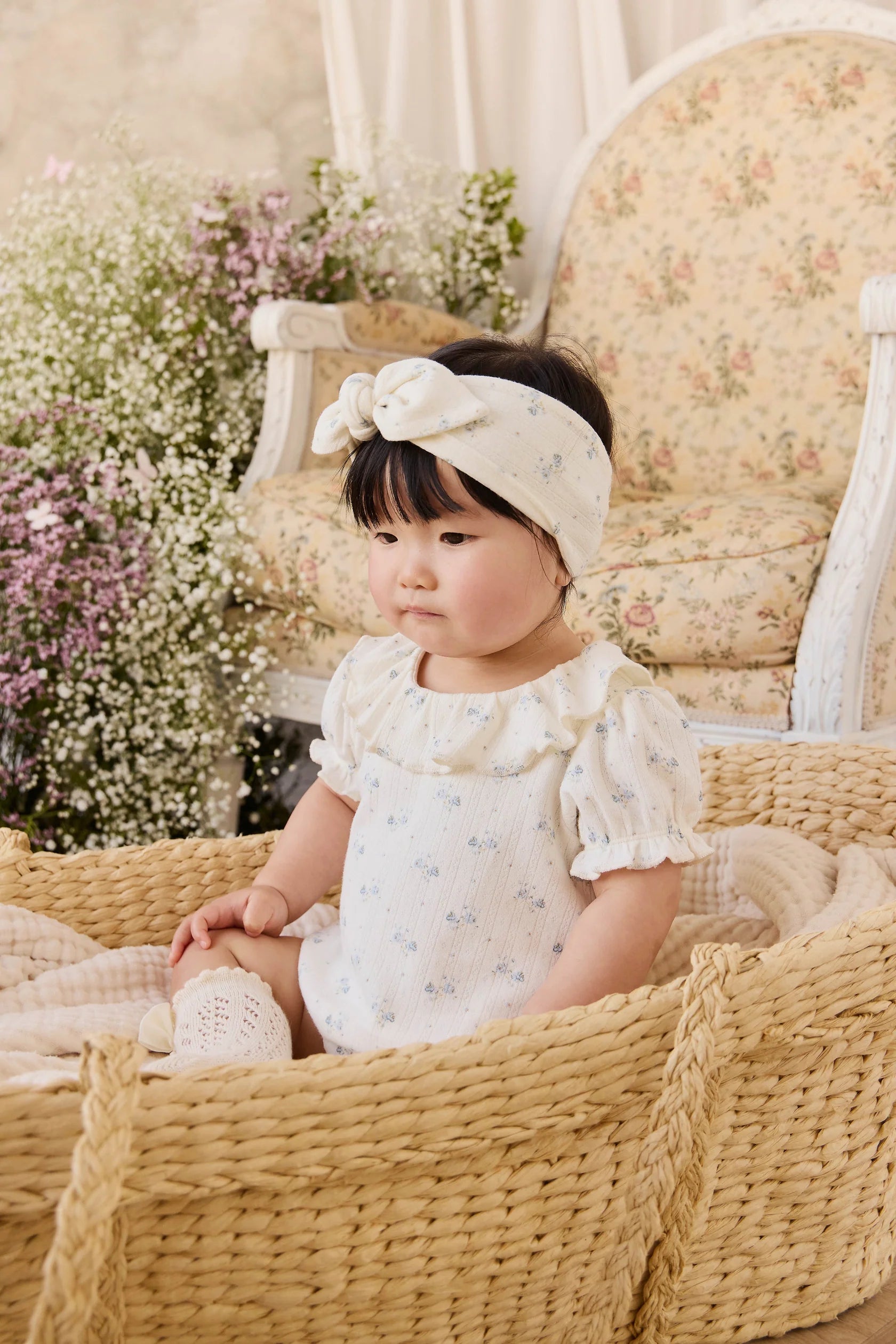 Organic Cotton Pointelle Marlene Bodysuit