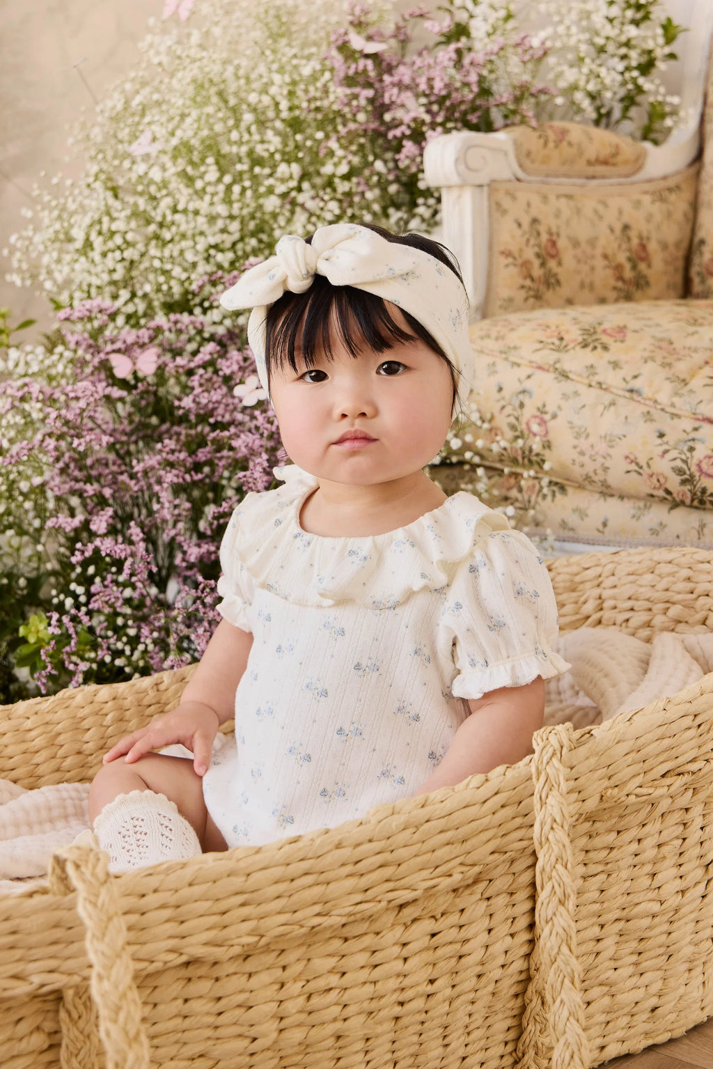 Organic Cotton Pointelle Marlene Bodysuit