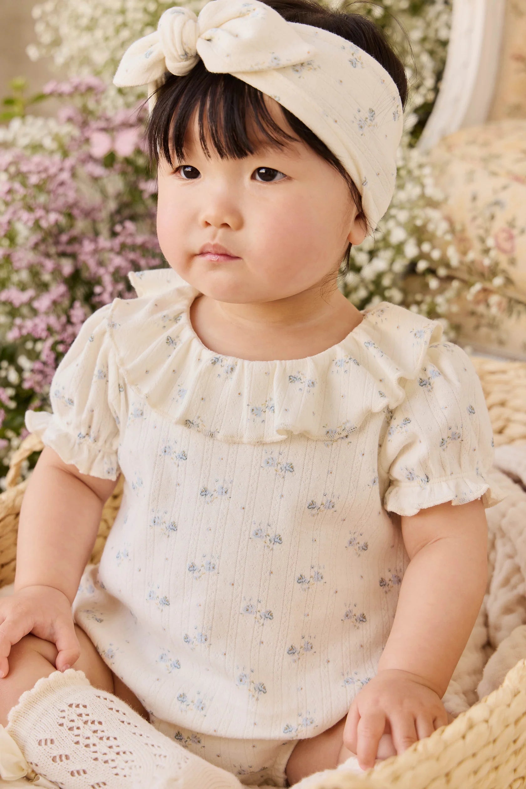 Organic Cotton Pointelle Marlene Bodysuit