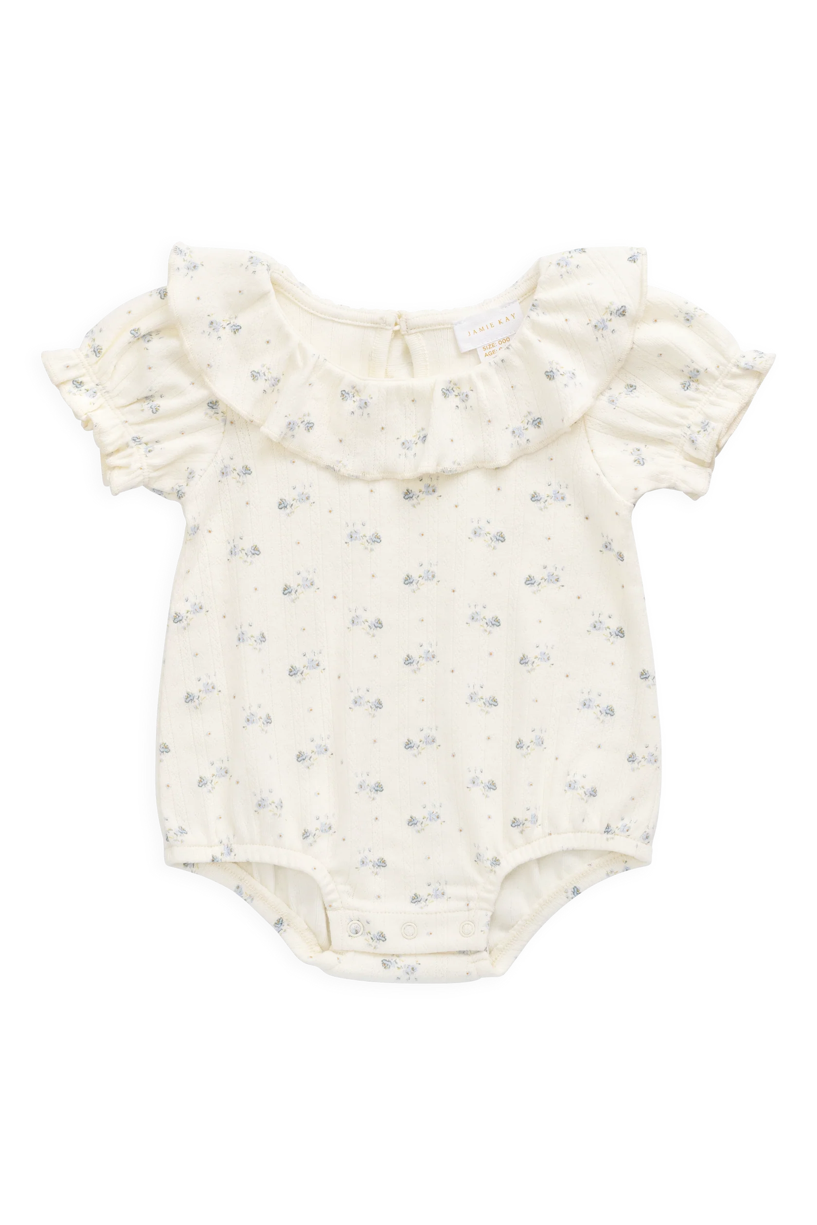 Organic Cotton Pointelle Marlene Bodysuit