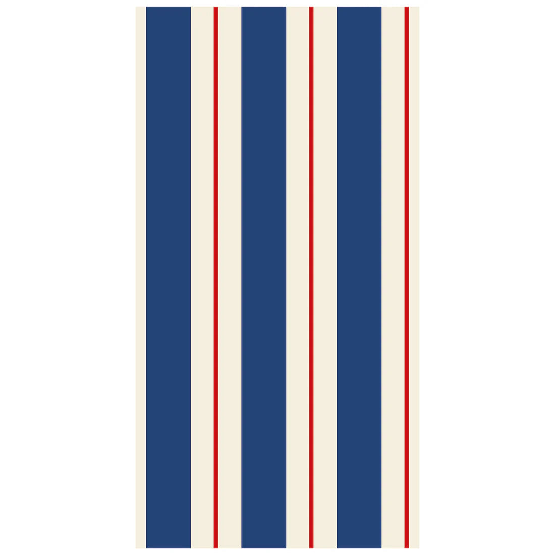Navy & Red Awning Stripe Guest Napkins