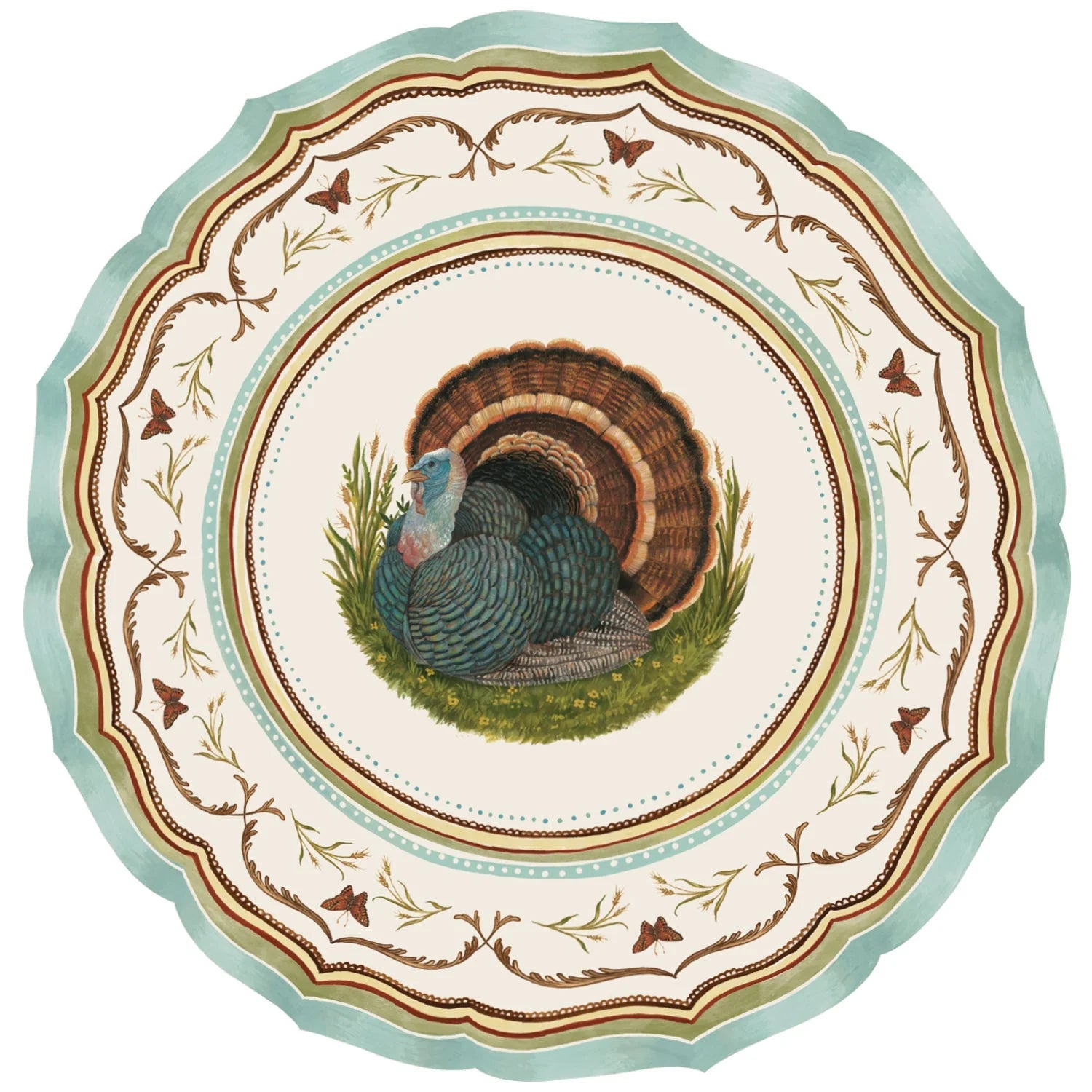 Die-cut Heritage Turkey China Placemats