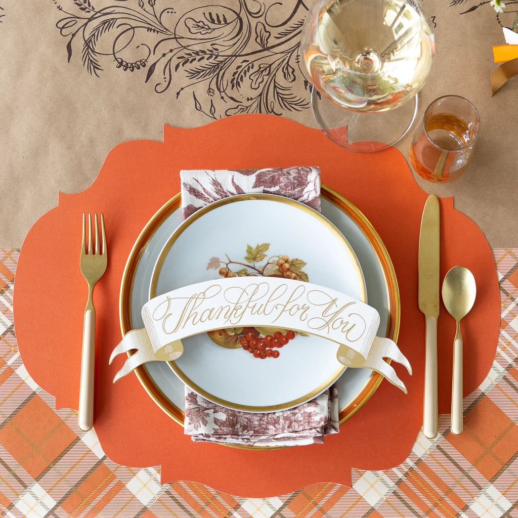 Thankful for You Banner Table Accent