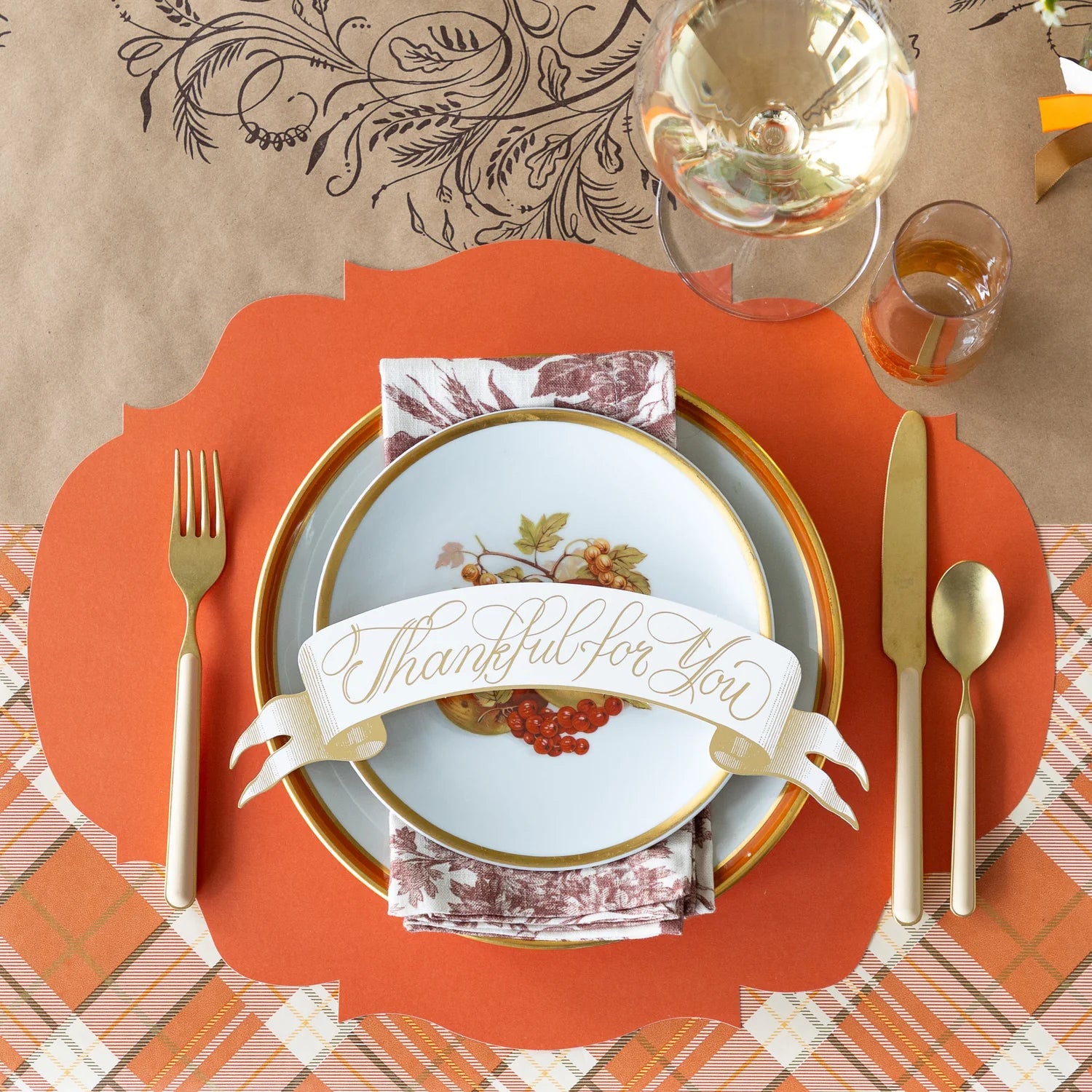 Thankful for You Banner Table Accent
