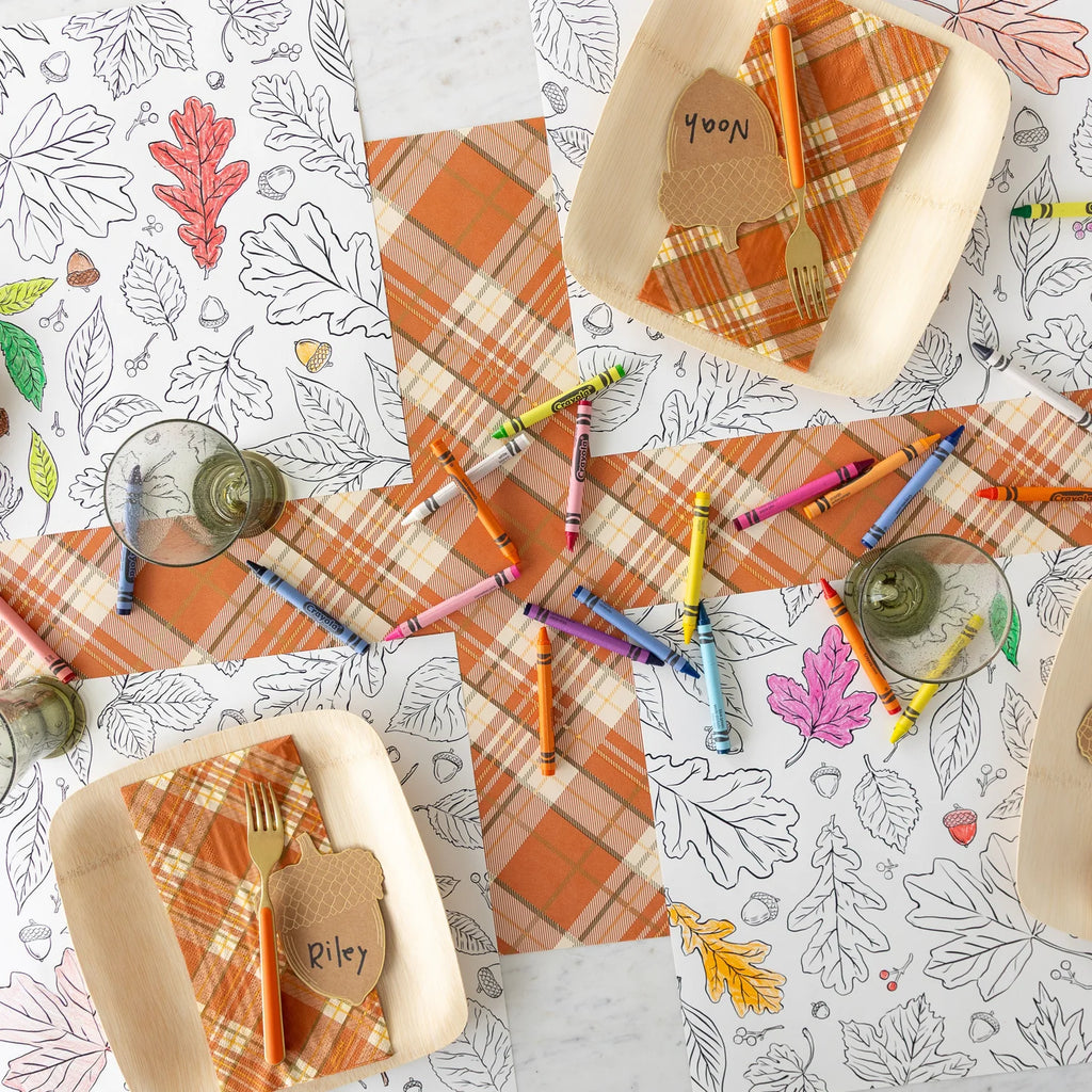 Coloring Leaves Placemats