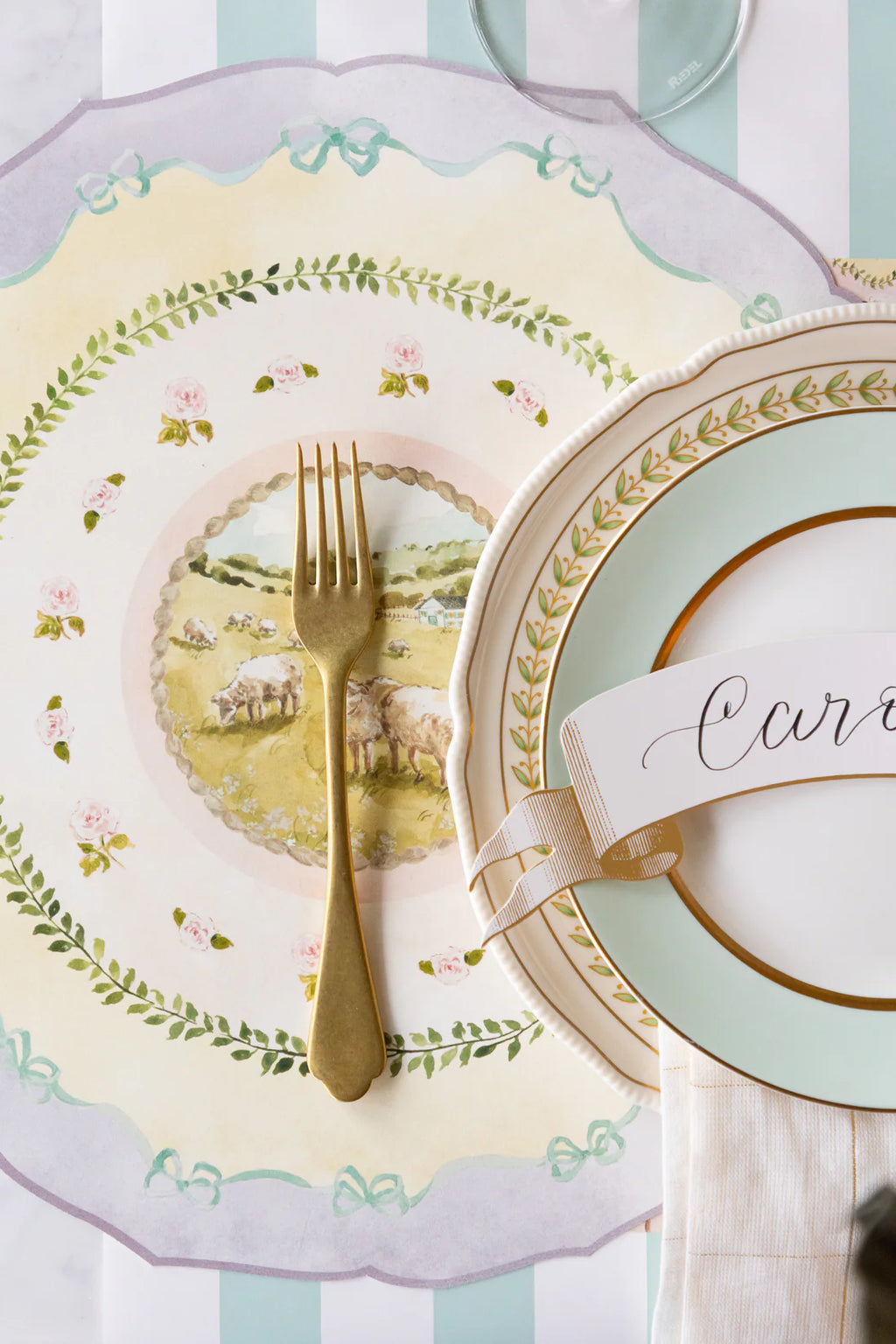 Die-cut Spring Meadow Placemat
